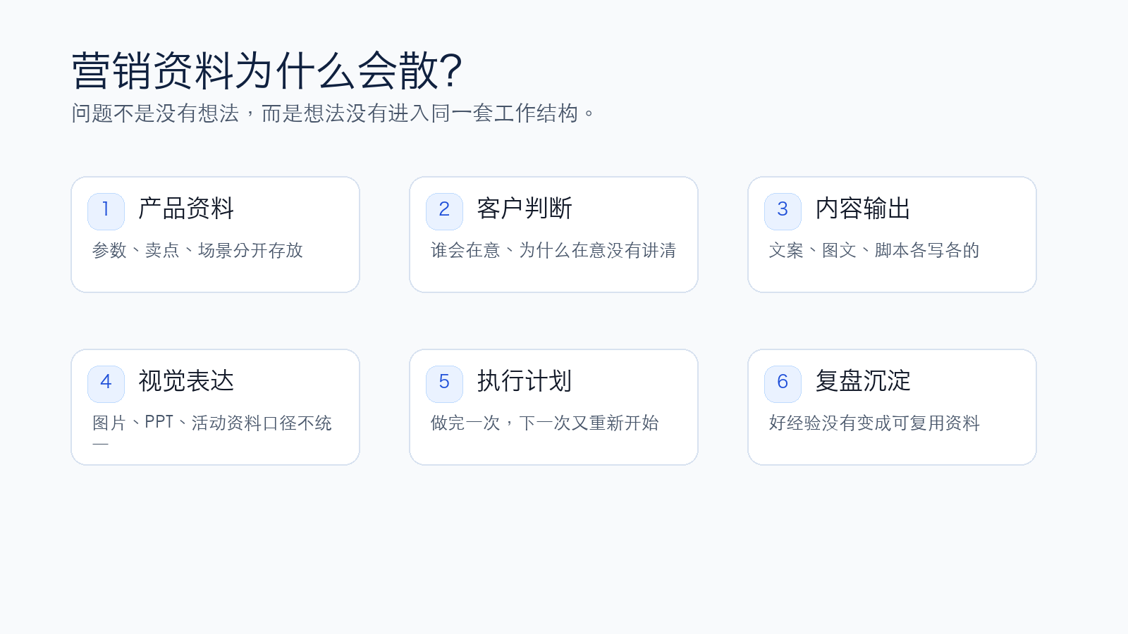 企业营销资料分散的常见原因